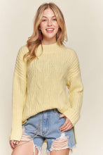 Yellow Hi Low Hem Comfy Sweater