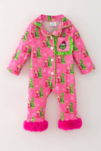 Pink Christmas character printed baby bodysuit. RPG62918 SOL: 0-3M