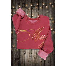 Mineral Black Merry Gold Foil Graphic Sweatshirt
