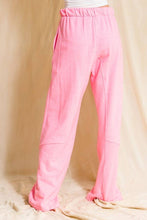 Neon Pink Elastic Banded Waist Baggy Pants
