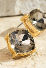 Jet Black Acrylic Stud Earrings