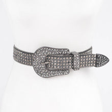 Clear Rhinestone Western Style Belt