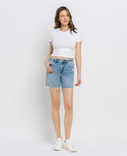 Done Deal High Rise Midi Vervet Shorts