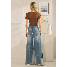 Denim Washed Bleached Wide Leg Oli+Hali Jeans