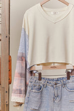 Multi Peace Sign Patchwork Mello Top