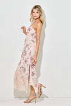 Blush Multi Romantic Lace & Floral Tiered Maxi Dress