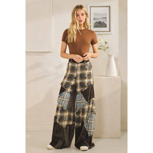 Charcoal Washed Plaid Leopard Oli+Hali Pants