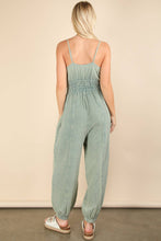 Mauve Mineral Washed Cotton Gauze Casual Jumpsuit