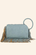 Stone Fringe Cuff Clutch Tassel Wristlet Clutch Bag