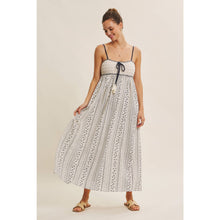 Midnight Navy Boho Dream Crochet Maxi Dress