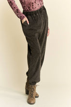 Black Rhinestone Elastic Waistband Davi & Dani Joggers