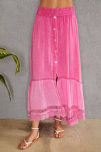 Fuchsia Braided Floral Maxi Venti Skirt