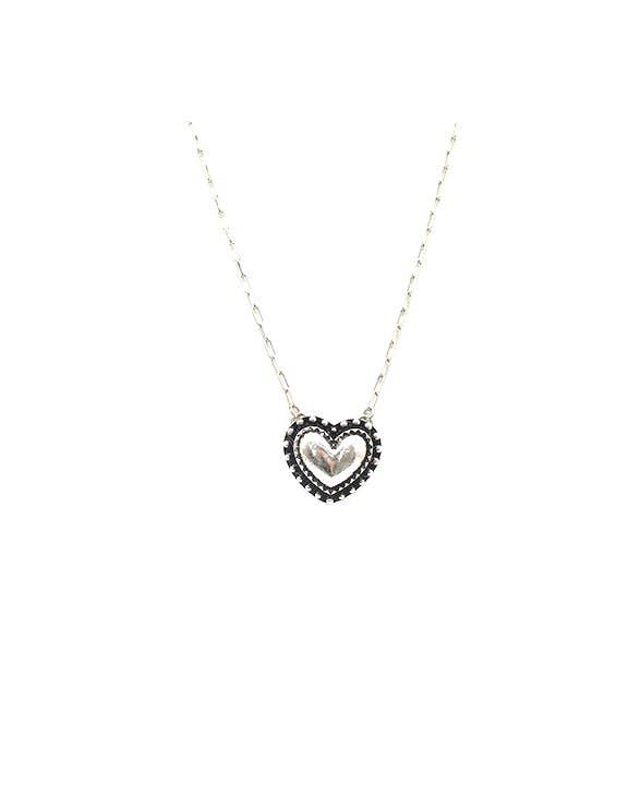 Western Bubble Heart Necklace