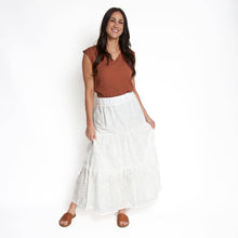 Maxi Skirt Solange Embroidered Eyelet Paneled