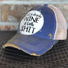 Brick Red Let's Drink Wine and Talk Shit Hat