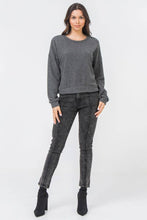 Charcoal Knit Top