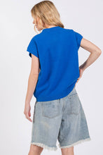 Blue Game Day Football Patch Sweater