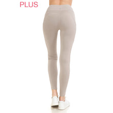 Plus Size Premium High Waist Solid Activewear Leggings: Forest Green