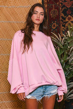 Cream Oversized Solid Super Soft Scuba Sweatshirt