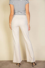 High Waist Stretch Crepe Flare Pants: Black / M