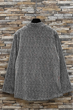 Silver Italian One Size Holiday Shimmer Wrap Blouse