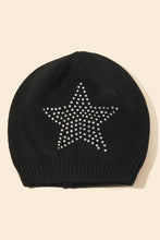 Ivory Studded Star Beanie