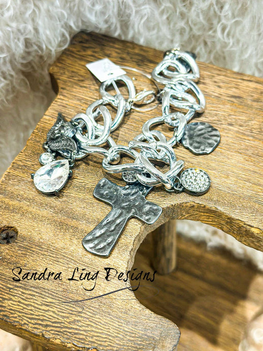 Bracelet Charming Charm Cross