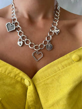 Handmade Silver Heart Layering Necklace