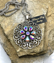 Boho Statement Crystal Concho Necklace