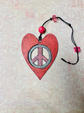 Heart Peace Sign Mobile ornament