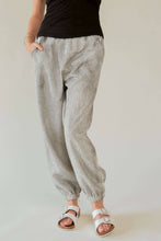 Black Rhinestone Elastic Waistband Davi & Dani Joggers