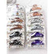 Halloween Oval Shape Hair Claw Clips: MIX COLOR / ONE(12)