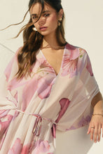 Laelia Orchid Bloomlight V Neck Kaftan Dress