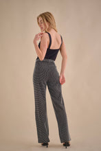 Black Silver Rhinestone embellished wide leg pants