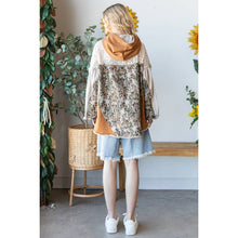 OLI HALI LACE YOKE LONG SLEEVE ZIP CLOSURE HOODED JACKET