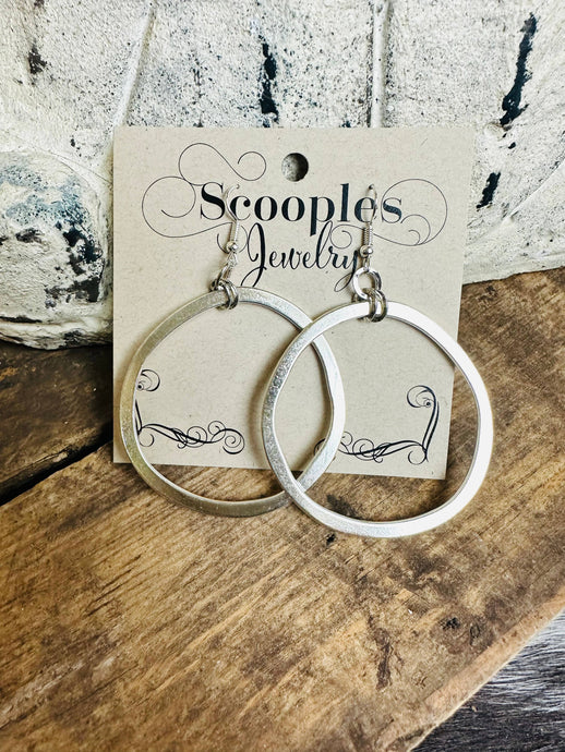 Rings and Hoops Silver Earrings