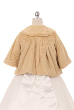 Champagne Extra Soft Fur Half Coat for Girls