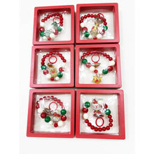 Christmas Theme Bracelet with Matching Ring: MIX COLOR / ONE(12)