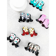 Mini Cowboy Boot Hair Claw Clip: MIX COLOR / ONE(12)