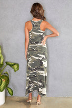 Beige Camo Razor Back Maxi Venti Dress