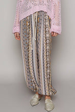 POL Cream Multi colored printed woven casual pants