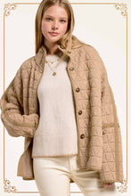 Birdy Sage Oversized Soft Quilted Button Down Jacket