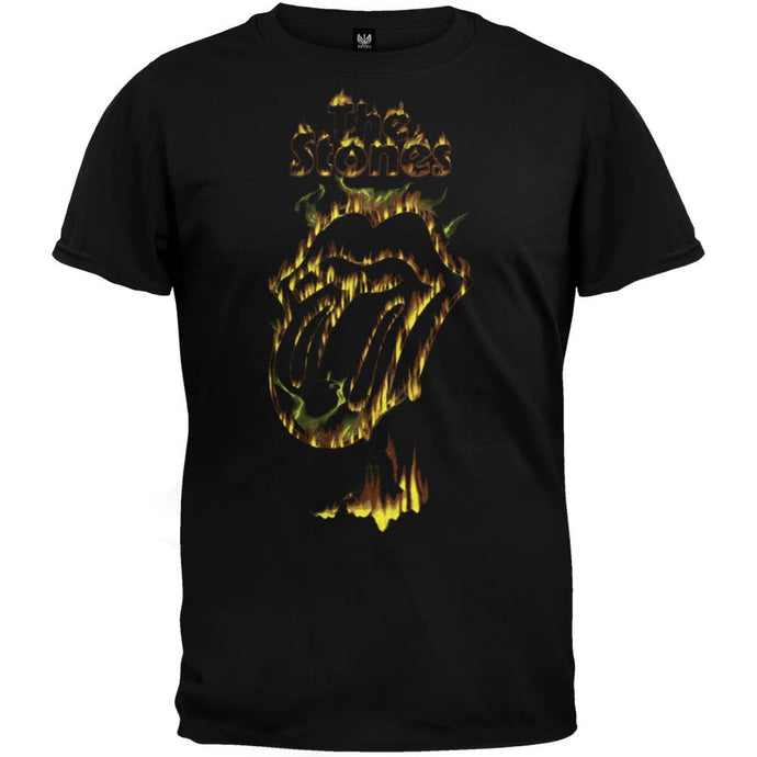 Rolling Stones - Flaming Tongue Premium Soft T Shirt
