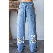 Denim Washed Distressed Sequince Oli+Hali Jeans