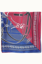 Red/Navy "So Silky" Satin Neckerchief Scarf, Versatile,