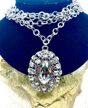 Vintage Boho Chunky Crystal Statement Necklace