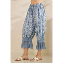 Blue Washed Paisley Oli&Hali Bloomer Pants