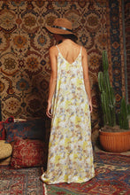 Yellow Multi Tie Dye Flowing Maxi Slip Bucketlist Dress