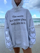 Pear Grey World Is A Better Place Hoodie
