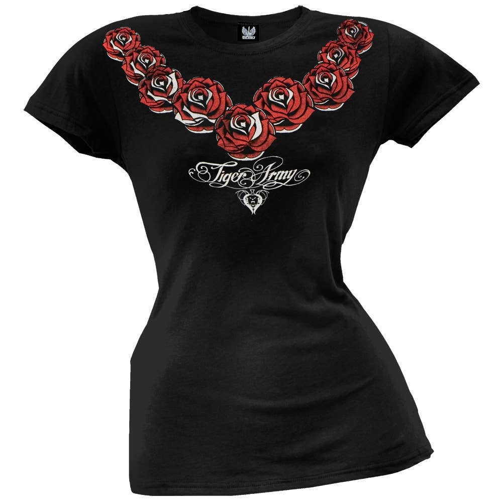 Tiger Army - Rose Necklace T Shirt
